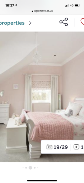 Daughter’s north facing room: Pink Ground, Calamaine?