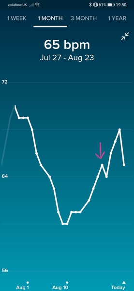 Tracking your cycle and possible BFP using RHR - part 6
