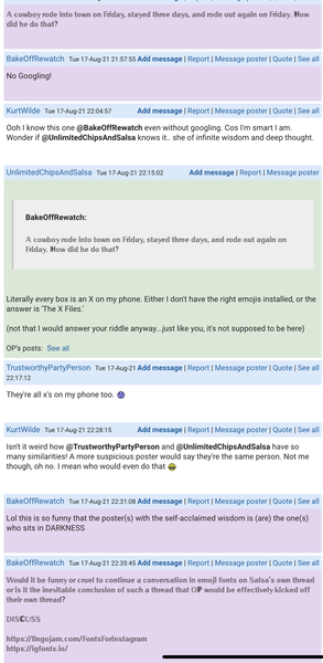 This is my thread and no one else can post on it.