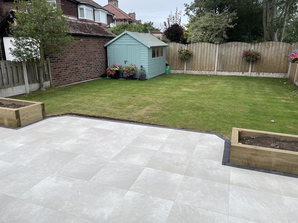 White porcelain patio?