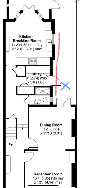 Extending over drain - implications?