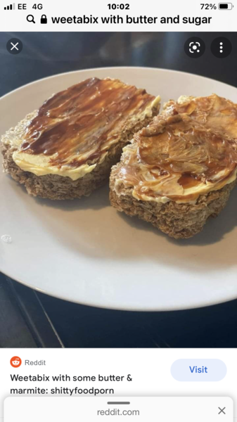 AIBU to eat weetabix with...