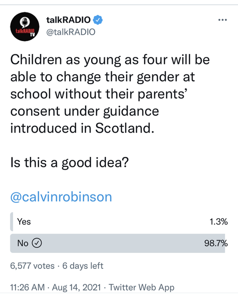 Children as young as 4 allowed to choose gender identity