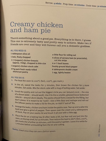 Chicken pie recipe?