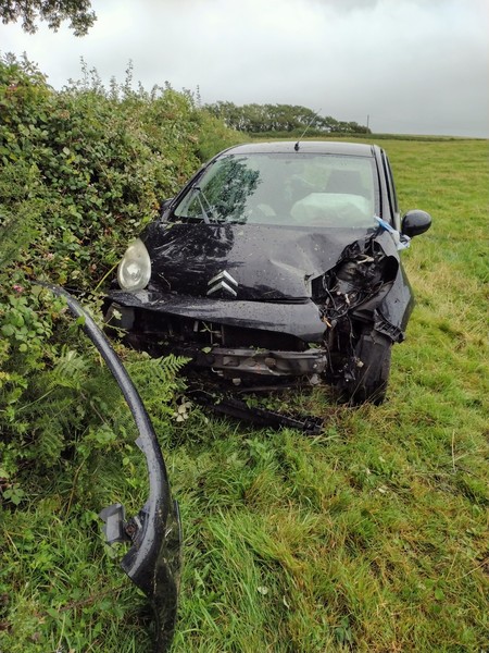 To have called the police after my son just crashed his car into a field