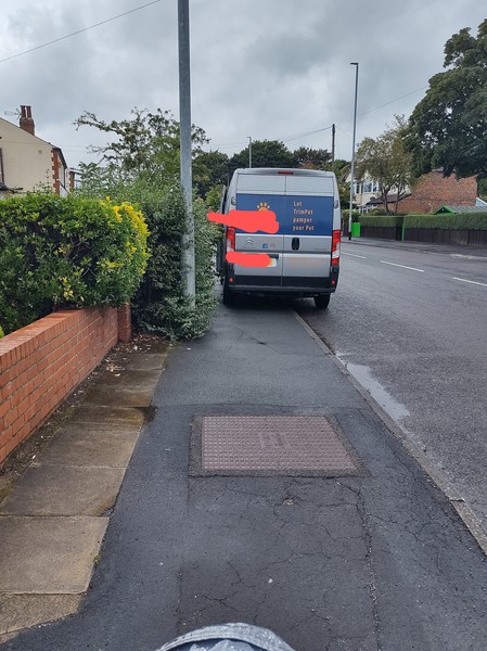 To think if you park so far across the pavement that even f**king slenderman would struggle to get past, it’s your own damn fault if your car gets scratched?