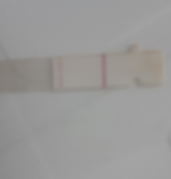 Faint line in the wrong place?