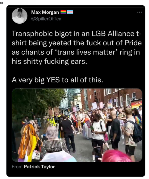 Gay man 'bullied' off Manchester Pride for wearing LGB Alliance hat and t-shirt