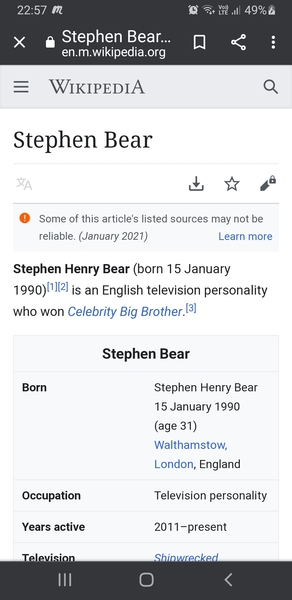 Wow that Stephen Bear really is vile.....