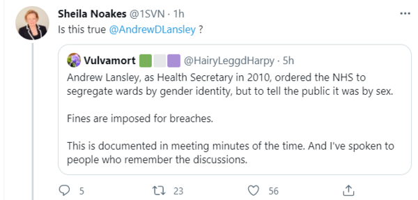 Never thought I'd post on here but males on female hospital wards. Wtf