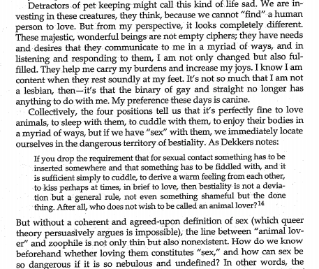Queer theory and bestiality: LGBTQ…Z?