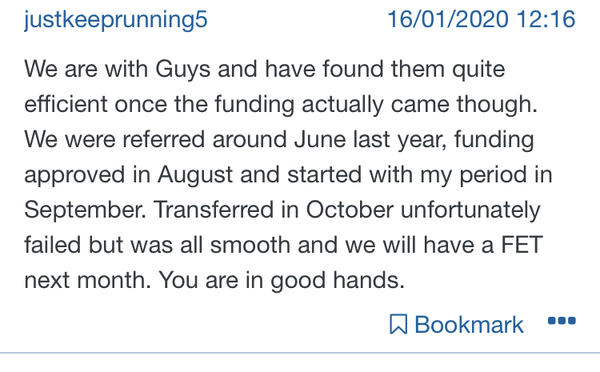 IVF at Guy's & St. Thomas' & general process/timeline part 2