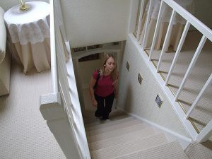 To not want to break my neck at his flat!