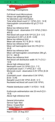 Help understanding blood test results