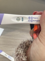 Positive Wilkinson’s test followed by negative clear blue