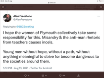 Plymouth mass shooter was an incel