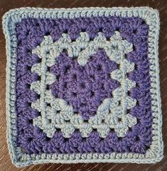 Woolly Hugs. A Blanket for vickibee whose DH has very sadly died suddenly.