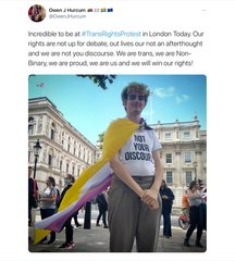 Trans rights protest