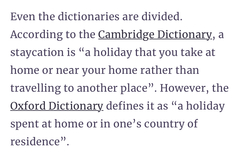 A staycation is NOT a holiday in the UK, FFS!