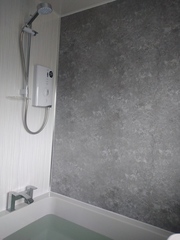 Small bathroom - fully tiled or half tiled?