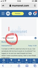 Mumsnet on iphone