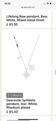 Silver necklace for DD’s 18th?