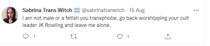 We don't get upset when people misgender our LO's so why is there such a huge drama about adults?