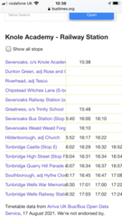 School bus for Weald of Kent ,SEVENOAKS campus