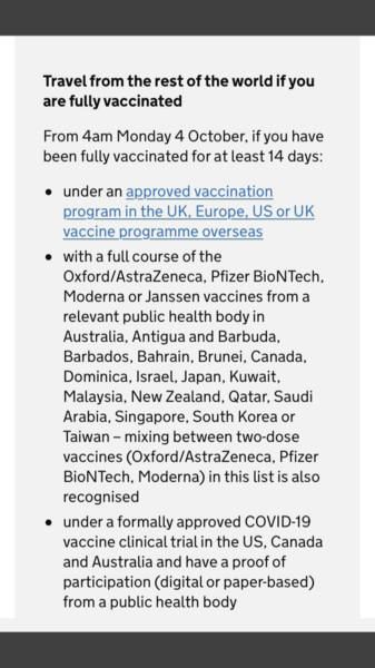 To think the fact that non-vaccinated people will now have to isolate from all non-red countries has been hidden in the small print
