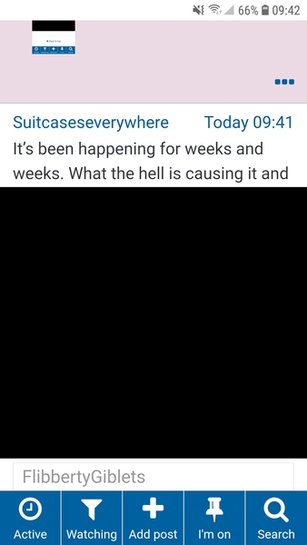 Advert blacking out whole screen