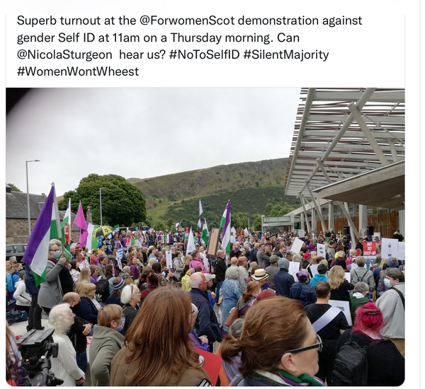 Women's Rights Demo, Scottish Parliament 11am 2nd Sept