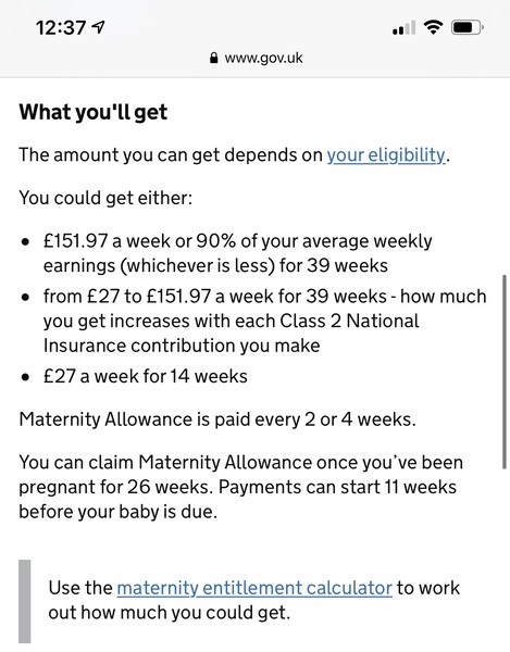 Statutory sick pay & statutory maternity pay