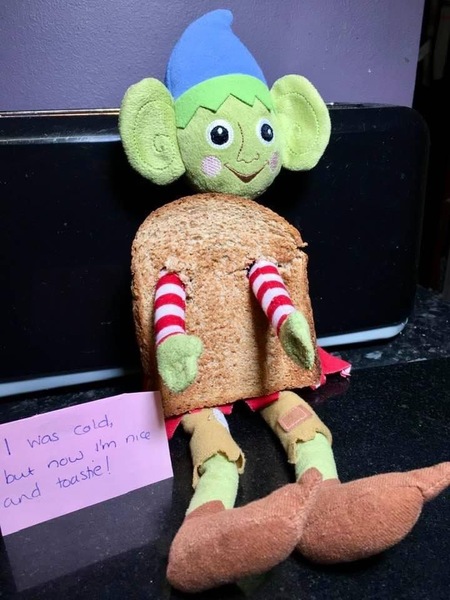 Non-creepy Elf on the Shelf