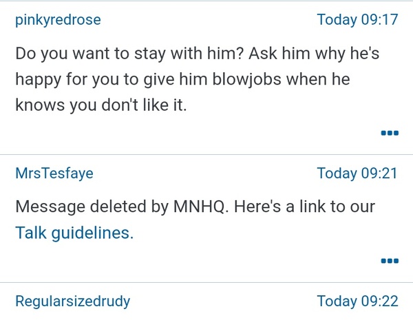 DH is sulking over sex
