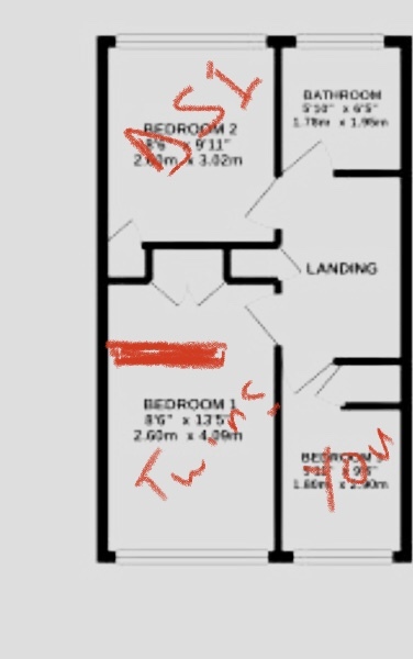 Really small 3rd bedroom for 2