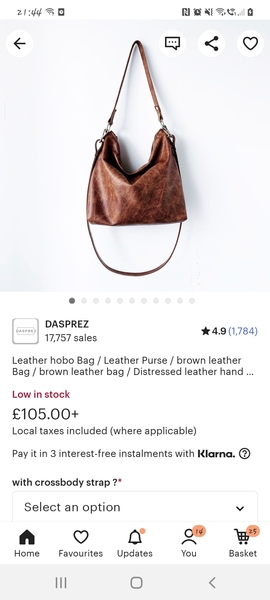 Looking for a slouchy soft leather bag