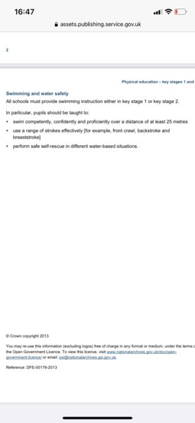 School offering zero swimming lessons, son is now in year 6 and cant swim