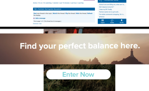 Advert blacking out whole screen