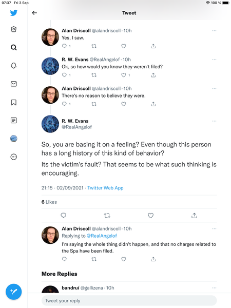 Good news on the WI Spa incident