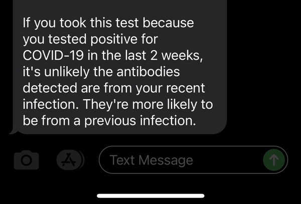Positive for antibodies