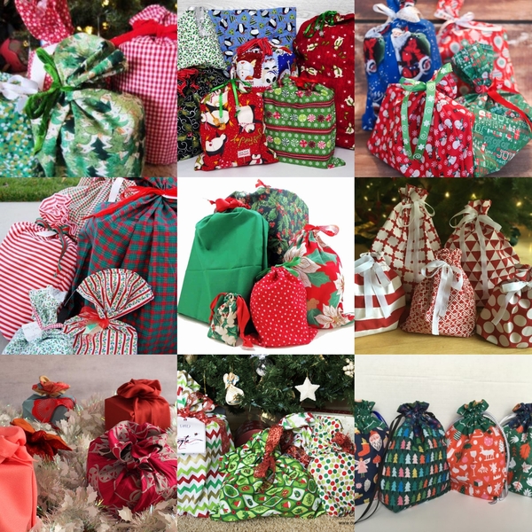 Pillowcases as re-useable gift wrap