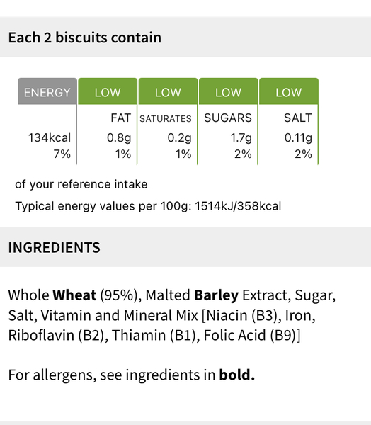 Not eating processed foods