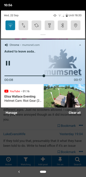 Ad videos playing in threads and can't be closed down