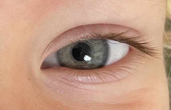 What colour are my sons eyes?