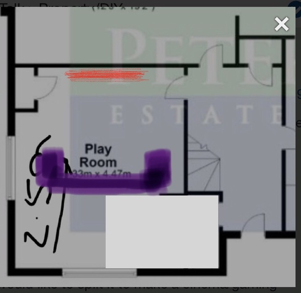 How would you split this room? With floorplan