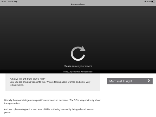 Advert blacking out whole screen