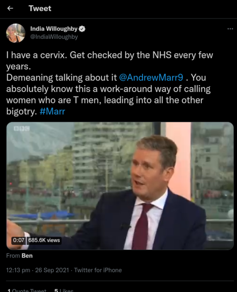Starmer on Marr now