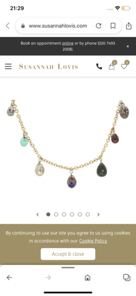 Helena Bonham Carter necklace in advert