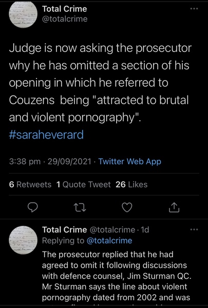 Why is no-one mentioning violent pornography and Wayne Couzans?
