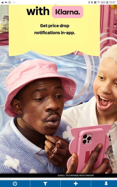 Advert blacking out whole screen